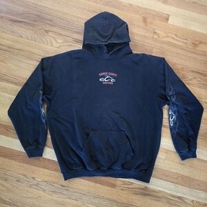 Vintage Orange County Choppers Hoodie Size 2XL Black
